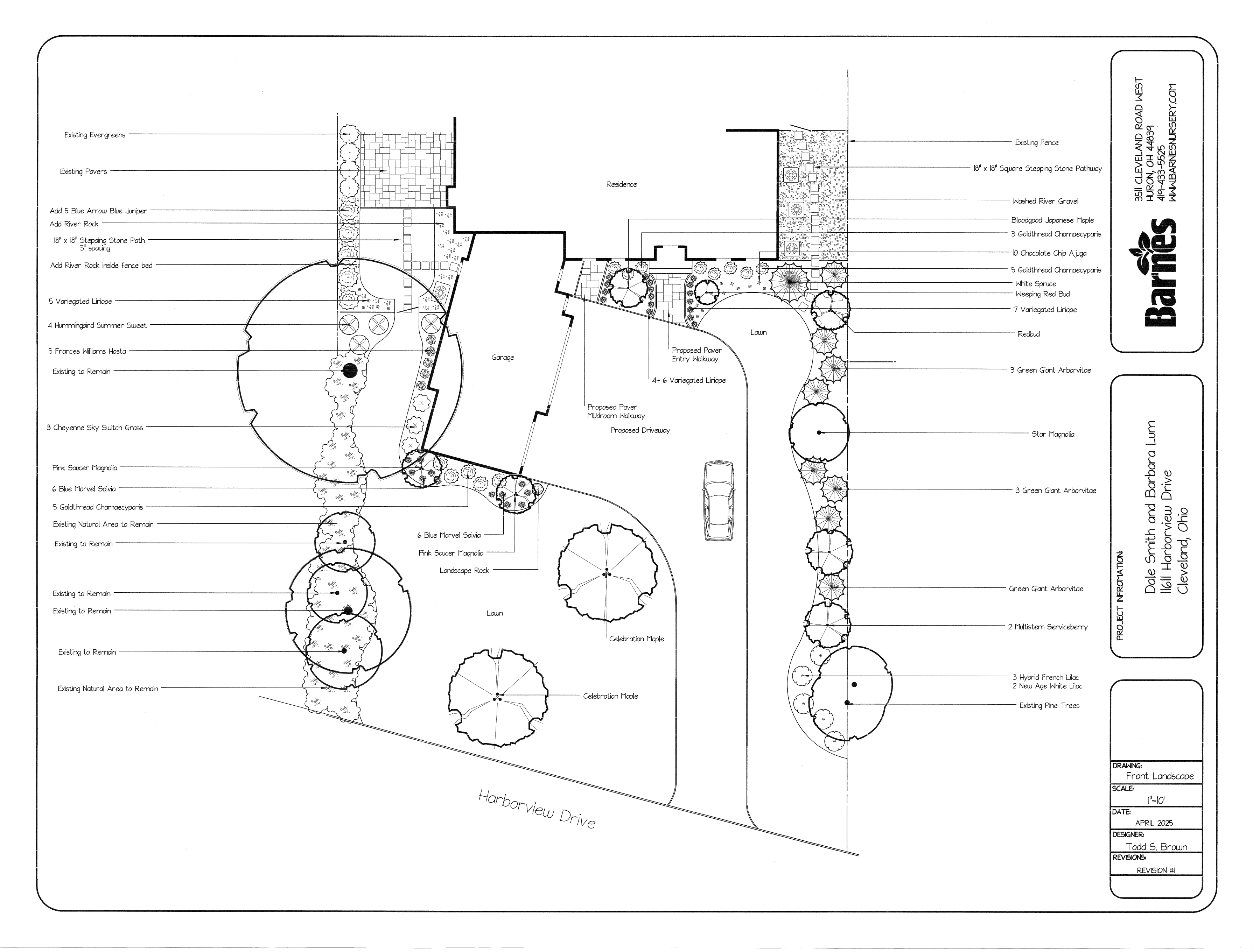 2D Design of a front yard.