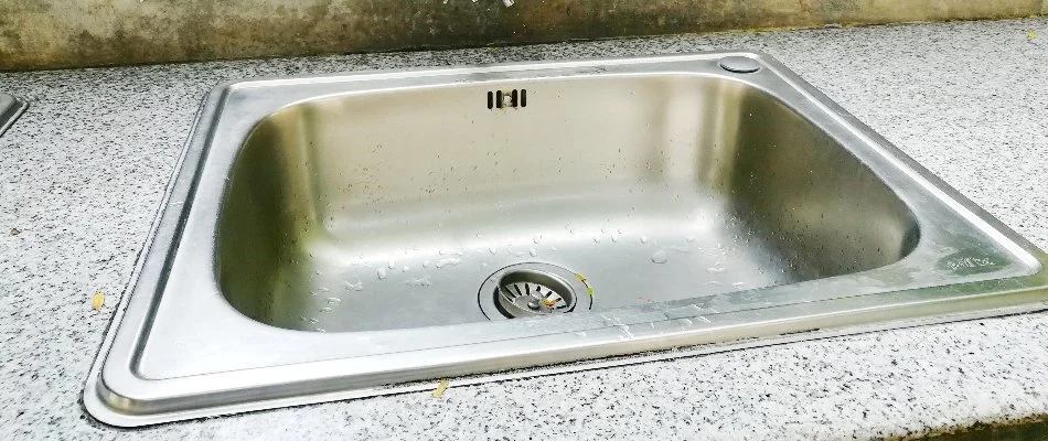 Outdoor kitchen sink in Huron, OH.