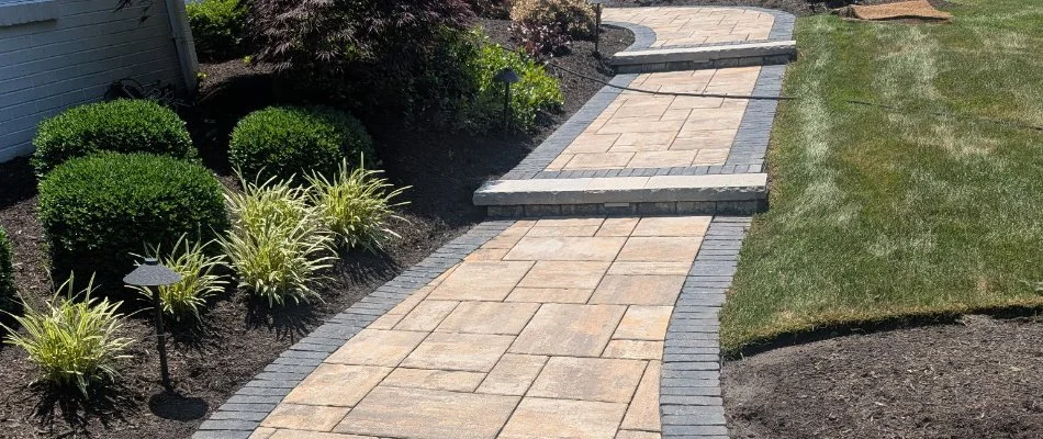 Paver walkway after restoration service in Huron, OH.